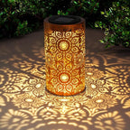 Solar Lanterns Outdoor Hanging Lantern Lights, Sunflower Metal Decor - Image 2