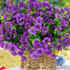 Artificial Flowers for Outdoor, UV Resistant Fake Silk Flowers, Realistic Faux - Image 3