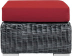 Modway EEI-1869-GRY-RED Ottoman, Canvas Red - Image 3