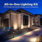 SUNVIE All-in-One LED Low Voltage Landscape Lighting Kit 6 Pathway Lights 2 - Image 5