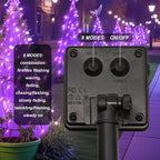 ZNYCYE Solar Waterfall Fairy Bunch Lights Outdoor Waterproof 200LEDs 8 Modes - Image 3