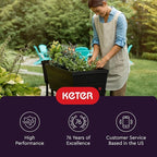 Keter Urban Bloomer 12.7‑Gallon Raised Garden Bed – Elevated Outdoor Planter Box - Image 10