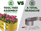 9-in-1 Galvanized Steel Raised Garden Bed // 8×2×1.5 ft Modular Planter - Image 6