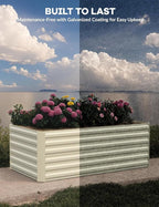 Garvee 8x4x2ft Galvanized Raised Garden Bed Outdoor, Rust-Resistant Raised - Image 5