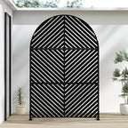 Casaphoria 72" H x 47" W Arched Metal Privacy Screen by Casaphoria