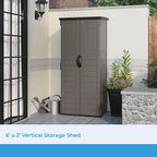Suncast 22 Cubic Ft. Vertical Resin Outdoor Storage Shed - Image 5