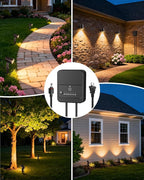 ZZXX All-in-One LED Landscape Lighting Kit, 2700K Waterproof Outside Spotlights - Image 6