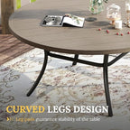 VICLLAX Large Patio Dining Furniture Set, Outdoor Dining Set - Image 7