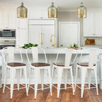 Yongqiang 24" Bar Stools Set of 4 Modern Farmhouse Counter Height Bar Chairs - Image 8