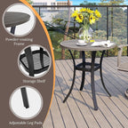 VICLLAX 27.5" Outdoor Round Patio Table - Image 5