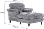 GDFStudio Chenille Recliner Sofa Chair - Image 2
