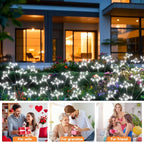 Solar Garden Lights 2 Pack Waterproof Solar Swaying Starburst Light Outdoor - Image 7