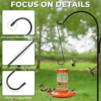 Large Garden S Hooks, 16 Inches Long Plant Hangers Outdoor, Metal Plant Hooks - Image 3