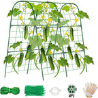 Cucumber Trellis for Raised Bed, U-Shape Garden Trellis for Climbing Plants by ZPMOCKAQ