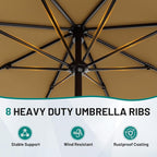 AreShark 9 FT Patio Umbrella for Outdoor, Outdoor Table Umbrella - Image 3