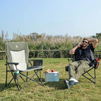EVER ADVANCED Oversized Folding Camping Chair, - Image 2