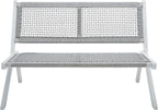 SAFAVIEH Outdoor Collection Kobina Grey Acacia Wood/Grey Rope Foldable Bench by SAFAVIEH