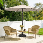 MEWAY 9ft Patio Umbrella Outdoor Table Umbrellas - Image 2