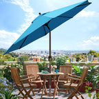 Blissun 9' Outdoor Patio Umbrella, Outdoor Table Umbrella, Yard Umbrella - Image 7
