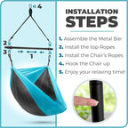 Sorbus Hanging Hammock Chair - Image 6