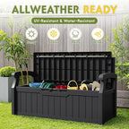 Greesum 80 Gallon Outdoor Storage Bench Deck Box - Image 6