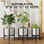 MUDEELA Plant Stand for Indoor Plants: Adjustable Width Fits 8-12 Inch Pots - Image 3