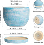 SQOWL Ceramic Plant Pots - Image 3