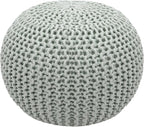 COTTON CRAFT Round Pouf Ottoman by COTTONCRAFT