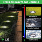 LED Well Light Kit, 6 Pack In Ground Landscape Lights and 100W Transformer and - Image 4
