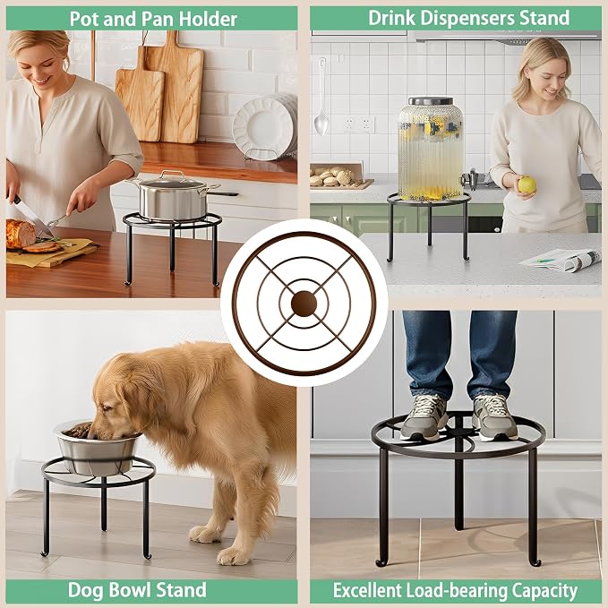 5 Pack Plant Stand Indoor Outdoor, Flower Pot Stand Plant Rack - Image 6