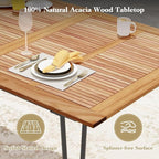 Tangkula 86.5" Large Patio Dining Table - Image 7