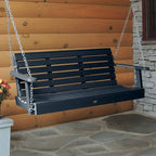 Highwood Weatherly Porch Swing 5 Feet, Federal Blue - Image 2