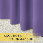 NICETOWN Blackout Lilac Purple Curtain 84 inches Long, Energy Saving Thermal - Image 7