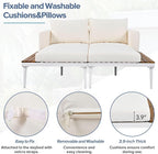 LUMISOL Outdoor Patio Daybed Metal Daybed - Image 3