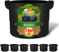 Gardzen 6-Pack 7 Gallon Grow Bags, Aeration Fabric Pots by Gardzen
