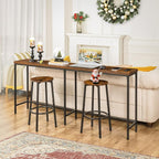HOOBRO Bar Stools, Kitchen Round Height Stools - Image 7