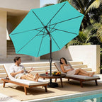 MEWAY 9ft Patio Umbrella Outdoor Table Umbrellas - Image 3