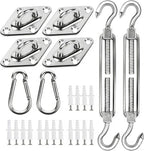 YOFIT 40 Pcs Shade Sail Hardware Kit, 6 Inch Outdoor Sun Sail Accessories by yofit
