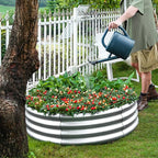 Land Guard Galvanized Raised Garden Bed 2Pcs, Planter Raised Garden Beds Outdoor - Image 5