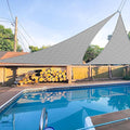 E&K Sunrise 26' x 26' x 26' Sun Shade Sail Triangle Canopy Shade Cover UV Block by EKSUNRISEINC