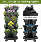 Umigy 2 Set 5 Tier Stackable Planters Vertical Garden Planters - Image 6