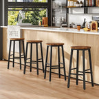 HOOBRO Bar Stools, Barstools Set of 4, Counter Height Barstools, 24.8" Bar - Image 2