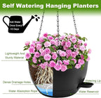 12 inch Hanging Planters for Indoor Plants, 2 Pack Self-Watering Hanging - Image 5