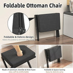 Foldable Foot Stool Ottoman, Small Padded Foot Rest - Image 5