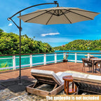 Tangkula 4Pcs 13L 220 lbs Cantilever Offset Patio Umbrella Base, Water & Sand - Image 7