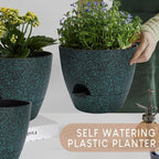 Plant Pots 10/9/8/7.5/7 inch, Self Watering Planters - Image 7