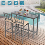 Outdoor Bar Table, Patio Console Pub Height Tables - Image 6