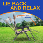 SereneLife Zero Gravity Outdoor Lounge Chairs 2 Pack – Folding Recliners - Image 4