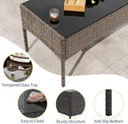 GAOMON 4-Piece Patio Furniture Set, Modern PE Rattan Conversation Set - Image 7