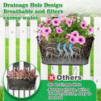 MADHOLLY Railing Planter with Drainage Holes - Image 3